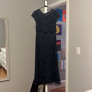Adrianna Papell Navy Gown.